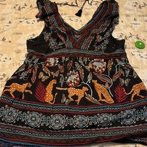 Anthropologie Leopard dress